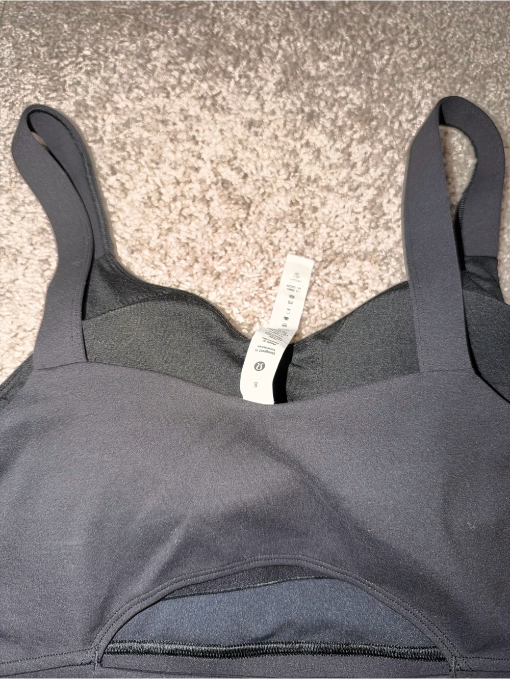 Lululemon Wunder Train Straight Strap Tank Top EUC Sz 8 - Picture 6 of 7